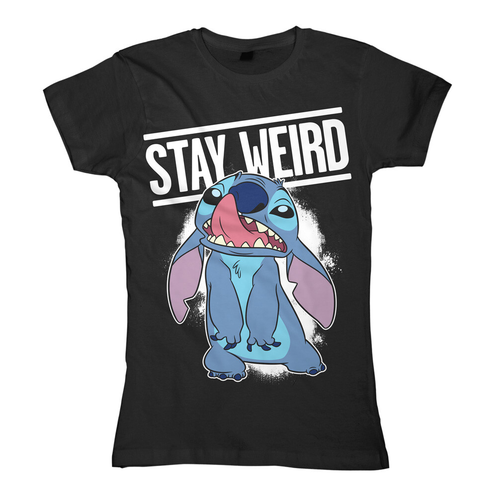 Bravado Lilo And Stitch Stay Weird Disney Girlie Shirt 0803