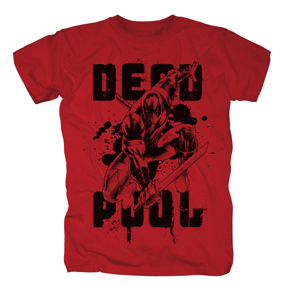 deadpool t shirt red