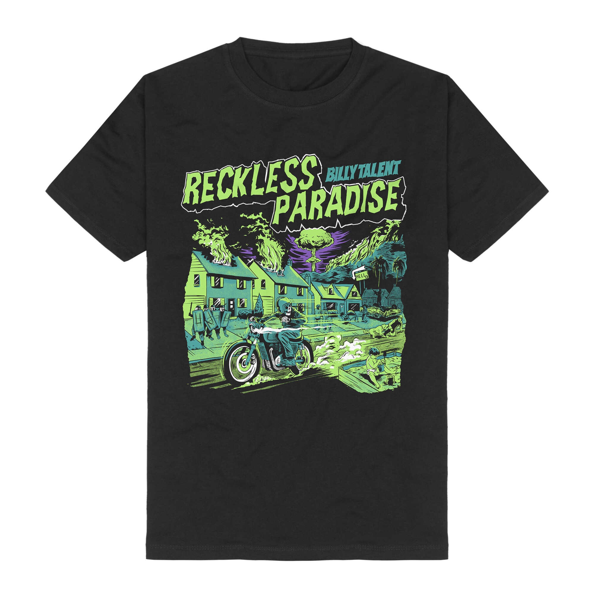 Bravado Reckless Paradise Glow In The Dark Billy Talent T Shirt