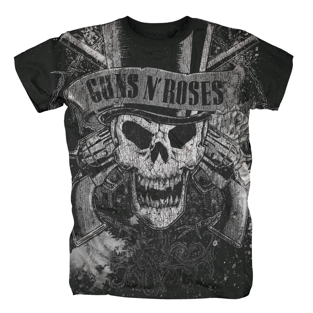 Bravado - Faded Skull Allover - Guns N' Roses - Merch