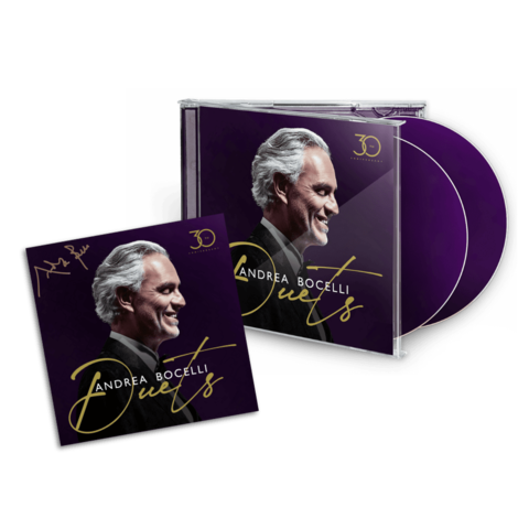 Duets - 30th Anniversary von Andrea Bocelli - 2CD + Signierter Art Card jetzt im Bravado Store