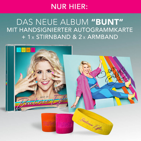 BUNT - Best of (CD mit 6 neuen Songs und den größten Hits + Fanpaket) von Beatrice Egli - CD Bundle jetzt im Bravado Store
