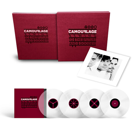 Rewind To The Future And Goodbye von Camouflage - Limitierte Fanbox 3CD+4LP mit signierten Artprint & 80seitigem Buch im Schuber jetzt im Bravado Store