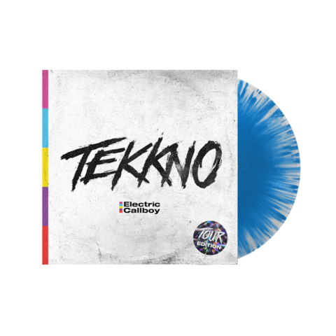 TEKKNO (Tour Edition) von Electric Callboy - LP - Ltd. ultra clear-blue splattered Vinly jetzt im Bravado Store