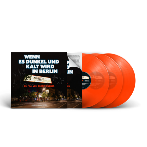 Wenn es dunkel und kalt wird in Berlin (Live/OST) von Element of Crime - Ltd. 3LP signiert: neon orange, Live-Album plus Bonus LP jetzt im Bravado Store