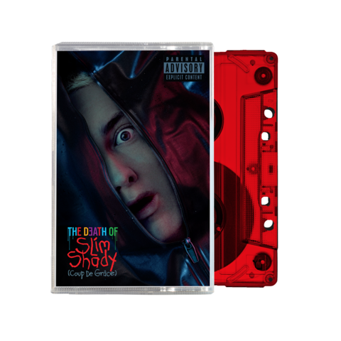 The Death of Slim Shady (Coup de Grâce) von Eminem - Red Translucent Cassette (D2C Exclusive) jetzt im Bravado Store