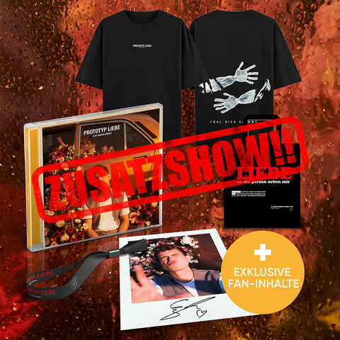 Prototyp Liebe von Gregor Hägele - CD + T-Shirt + Album Release Konzert (15Uhr) & Event + Beutel + Handsignierte Polaroid Card + Exkl. digitaler Content jetzt im Bravado Store