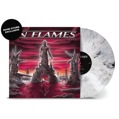 Colony von In Flames - Ltd. 1LP 180g - White Black Smoke (Band exclusive) jetzt im Bravado Store