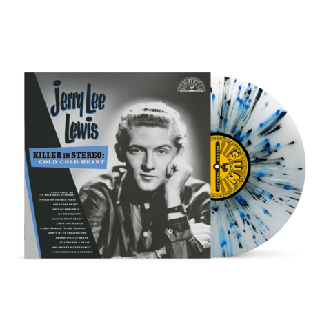 Killer In Stereo: Cold, Cold Heart von Jerry Lee Lewis - 1LP - Sky-Blue Splatter Vinyl jetzt im Bravado Store