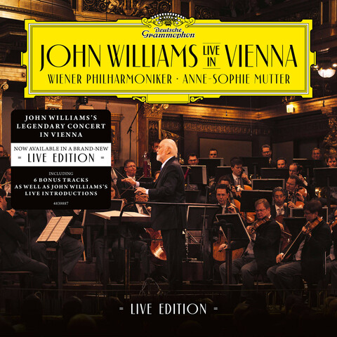 John Williams In Vienna - Live Edition (2CD) von John Williams/Wiener Philharmoniker/Anne-Sophie Mutter - 2CD jetzt im Bravado Store