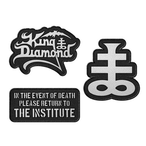 The Institute Essentials von King Diamond - 3er Aufnäher Set jetzt im Bravado Store