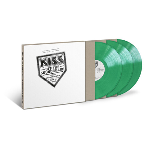 KISS Off The Soundboard: Live In Virginia Beach von KISS - Exclusive Limited Opaque Green Vinyl 3LP jetzt im Bravado Store