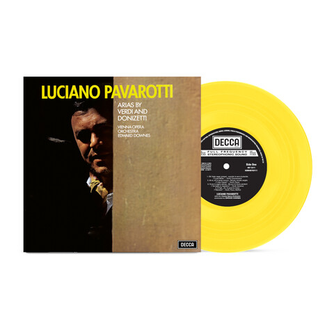 Arias by Verdi and Donizetti von Luciano Pavarotti - LP - Yellow Coloured Vinyl jetzt im Bravado Store