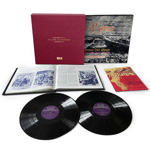 Puccini: La Bohème von Luciano Pavarotti, Herbert von Karajan, Berliner Philharmoniker - 2LP Box jetzt im Bravado Store