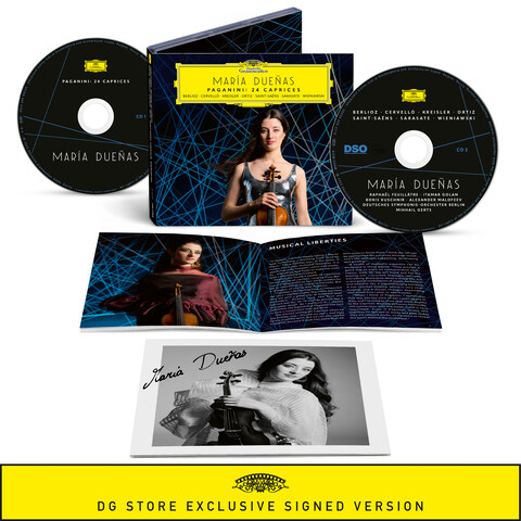 Paganini: 24 Caprices von María Dueñas - Limitierte 2CD + Signierte Art Card jetzt im Bravado Store