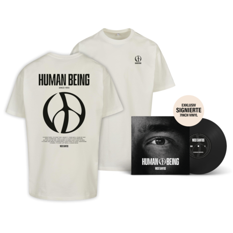 Human Being von Nico Santos - Exklusive Limitierte Handsignierte 7" Vinyl Single + T-Shirt jetzt im Bravado Store