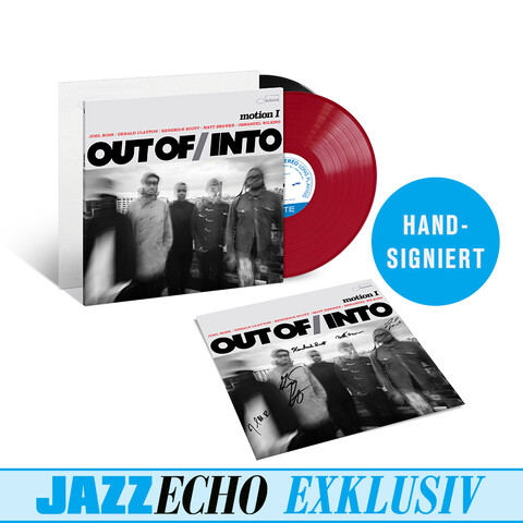 Motion I von Out Of-Into - LP  - Coloured Red Vinyl + White Label + Signed Art Card jetzt im Bravado Store