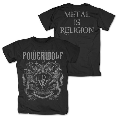 Crest - Metal Is Religion von Powerwolf - T-Shirt jetzt im Bravado Store