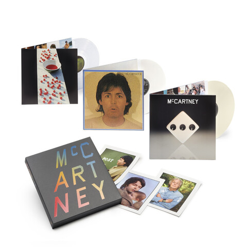 McCartney I / II / III von Paul McCartney - Limited Edtion Colour 3LP Box Set jetzt im Bravado Store