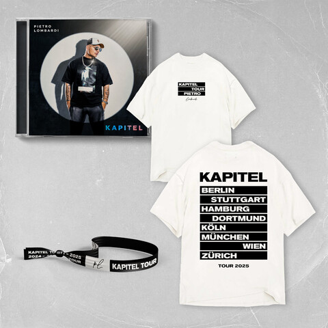 Kapitel von Pietro Lombardi - CD + T-Shirt + Bändchen jetzt im Bravado Store