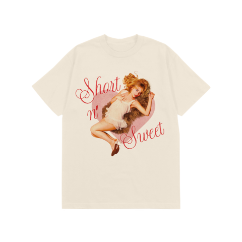 Short n' Sweet Heart Ivory Tee von Sabrina Carpenter - T-Shirt jetzt im Bravado Store