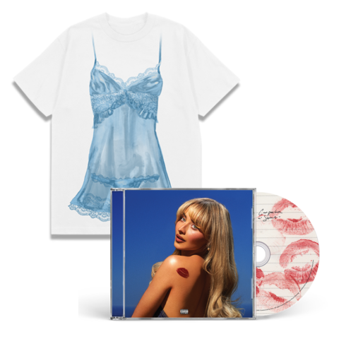 Short n' Sweet Standard CD (Stamped) + lingerie tee Bundle von Sabrina Carpenter - Standard CD (Stamped) + lingerie tee Bundle jetzt im Bravado Store