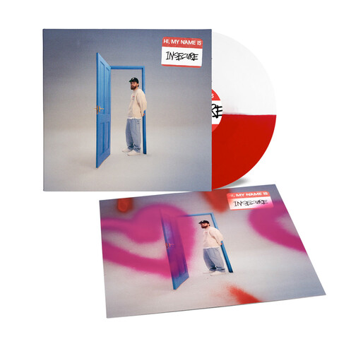 hi, my name is insecure von Sam Tompkins - LP - Exclusive Red/White Coloured Vinyl + Sprayed Cover Print jetzt im Bravado Store