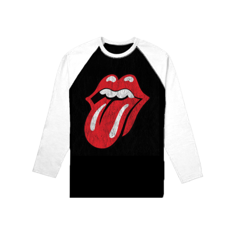 Classic Tongue Distressed von The Rolling Stones - Longsleeve 3/4 Raglan jetzt im Bravado Store