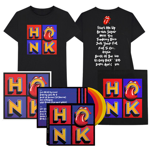 Honk 4LP, T-Shirt, Beutel, Kunstdruck von The Rolling Stones - LP jetzt im Bravado Store