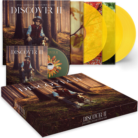 Discover II von Zucchero - BOX DELUXE CD + 3LP Colored (yellow transparent) Vinyl180g Numbered jetzt im Bravado Store