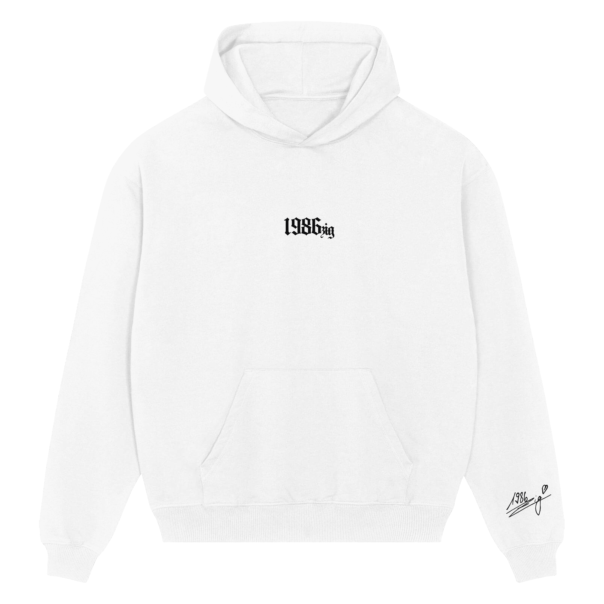 Classic 1986zig Oversize Hoodie mit Signatur