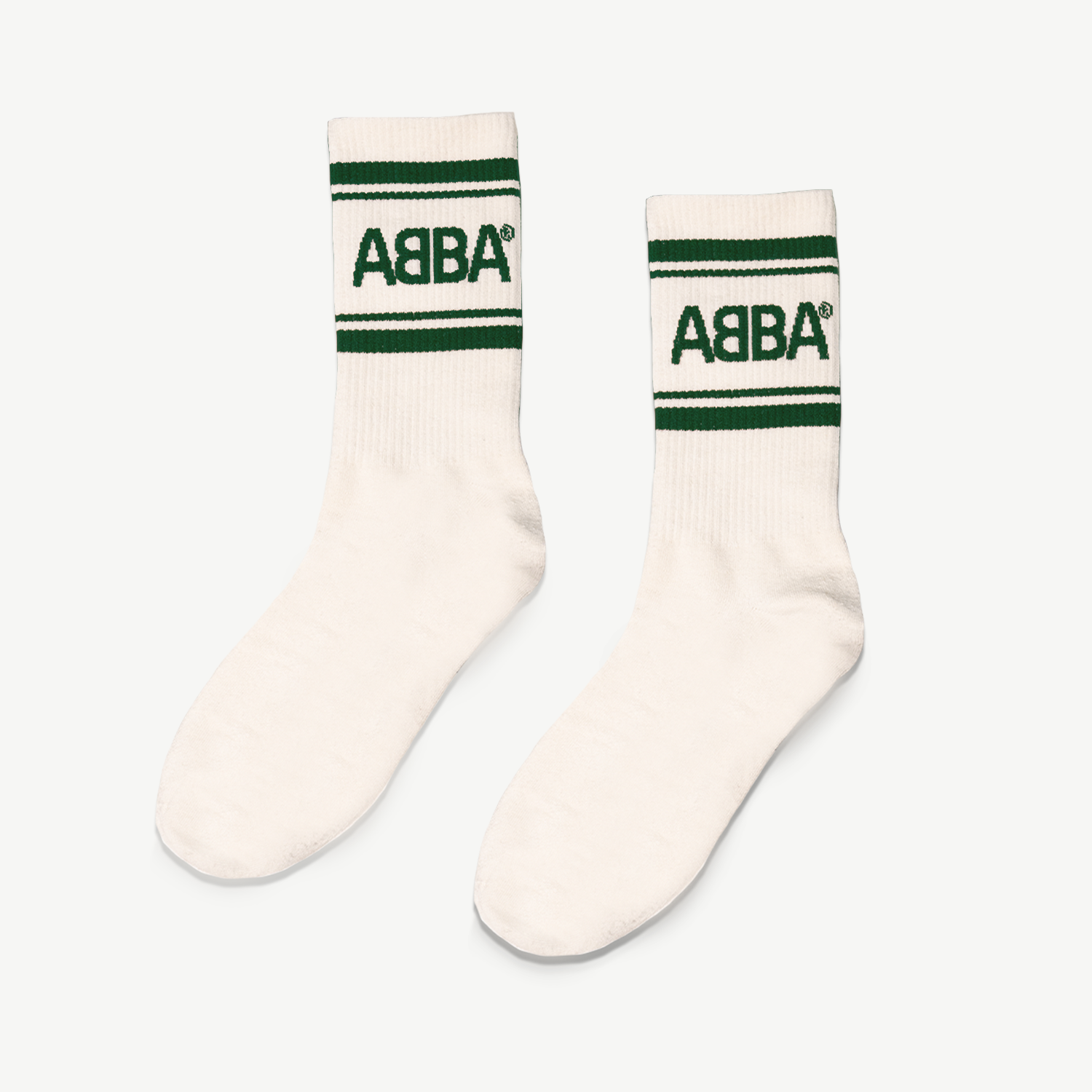 ABBA Socks (Green/White)